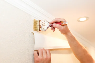 Pose de papier peint au Cercueil — revêtements muraux et toiles de verre